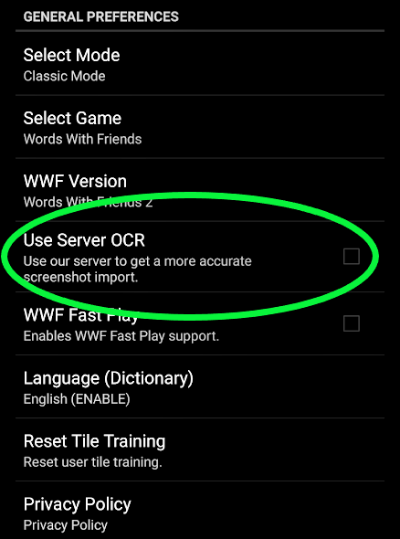 Android Wordbreaker Servre OCR