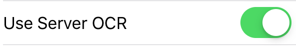 iOS Wordbreaker Server OCR Enabled