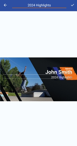 Editing a slide in MatchCut.